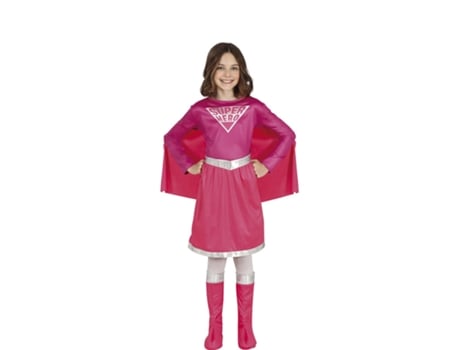 Fato de Menina GUIRCA Super-Heroína Rosa  (10-12 anos)