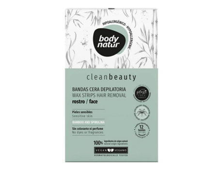 Bandas Depilatórias Faciais  Clean Beauty (12 uds)