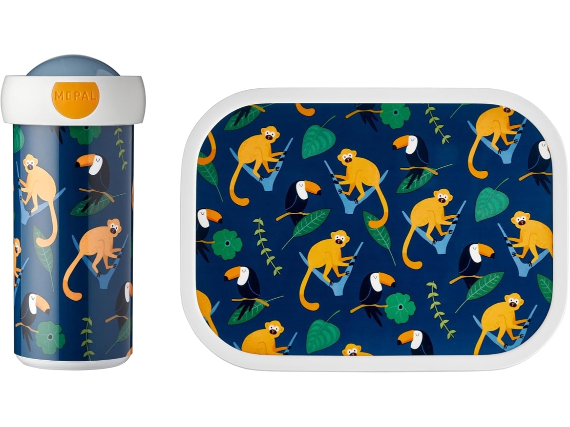 Conjunto Para Lancheira Campus Conjunto Infantil Com Copo Com Tampa E Lancheira Ideal Para A Esc Gokoco