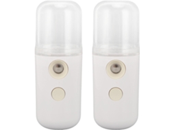 Umidificador Portátil De 2 Peças, Mini Gerador Névoa Compacto Com Bateria Integrada 250 Mah E Cabo
