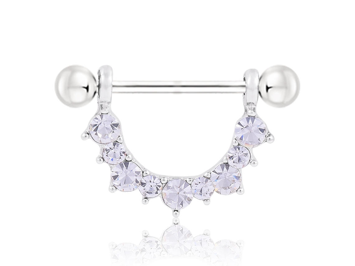 Anel De Nipple U Em Aço Cirúrgico Para Piercing Corporal