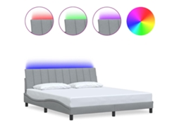Bed Frame, Bed Frames Vidaxl Cinzeto Tecido (180 X 200 Cm)