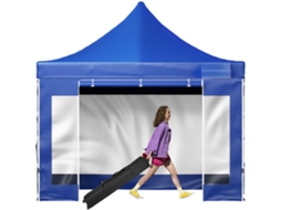 Tenda De Festa 3x3m Azul Impermeável Com Proteção Uv E Montagem Rápida Tekmaquinas