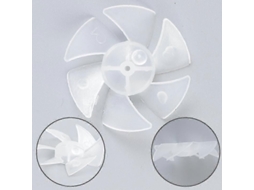 1 Pcs Pequeno Poder Mini Plástico Fan Blade 6 Folhas Para O Motor Do Secador De Cabelo