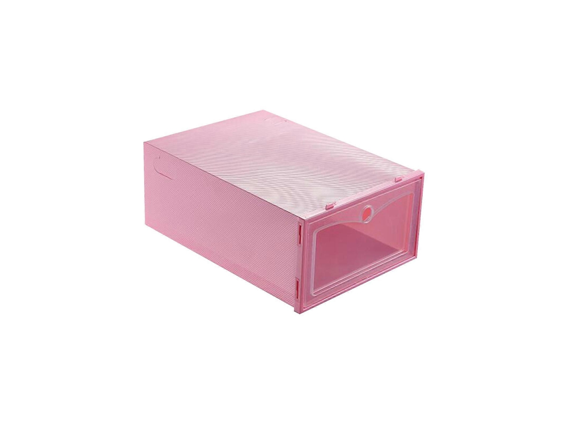 Caixa De Armazenamento De Sapatos Empilhável De Plástico Transparente Dobrável Olysi Shop