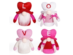 Pack de 4 Bonecos Valentine's Day, Amor Rudolph LAXISCREED