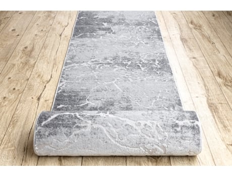 Passadeira Structural Mefe 6182 Dois Níveis de Lã Cinza Cinzento 90 cm