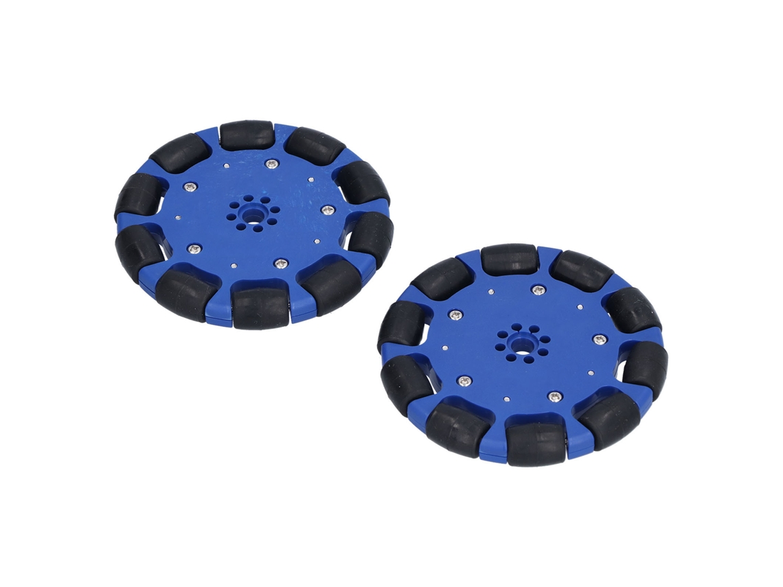 Rodas Omnidirecionais De 100mm Laxiscreed Em Borracha De Neopreno Para Carros Inteligentes De Robô