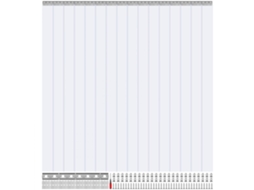 Cortina De Pvc Transparente Com 16 Tiras 244x244 Cm Resistente E Durável Tekmaquinas