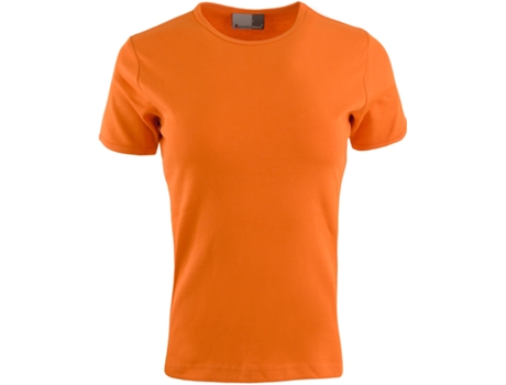 Camiseta feminina Promodoro Interlock 100% algodão, tamanho P