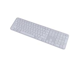 Capa De Teclado Para Teclado Sem Fio Craft Mx Keys, Silicone, Ergonômica, Branca Ly Ebike