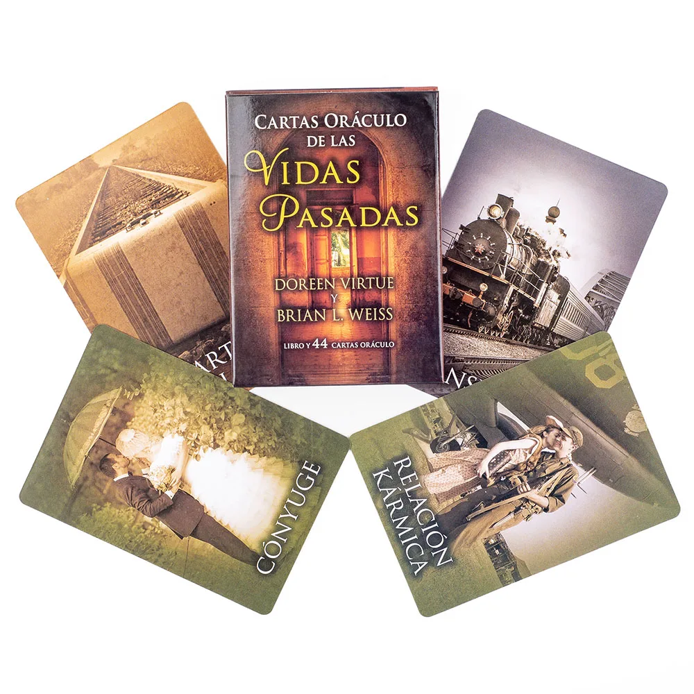 Cartas Oráculo de Vidas Passadas a MDUG (44 Cartas de Tarô, Versão em Espanhol, Edição de Adivinhação)