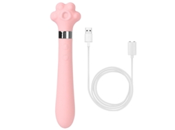 Vibrador De Massagem De Silicone De Cabea Dupla De 16 Frequncias Para Mulheres (rosa) Yizhood