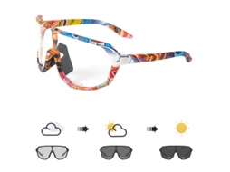 Óculos Fotocromáticos para Ciclismo, Corrida e Corrida, Adequados para Uso Diurno e Noturno, com Proteção Contra Vento e Areia. MDUG