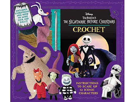 Livro Disney Tim Burtons The Nightmare Before Christmas Crochet de Ilaria Caliri (Inglês)