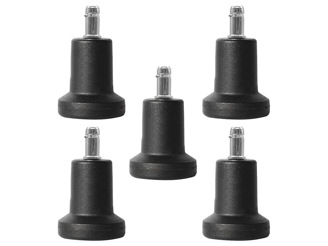 Rodízios de substituição para cadeiras de escritório com rodas fixas, em nylon e aço inoxidável, protegem pisos duros Wyz