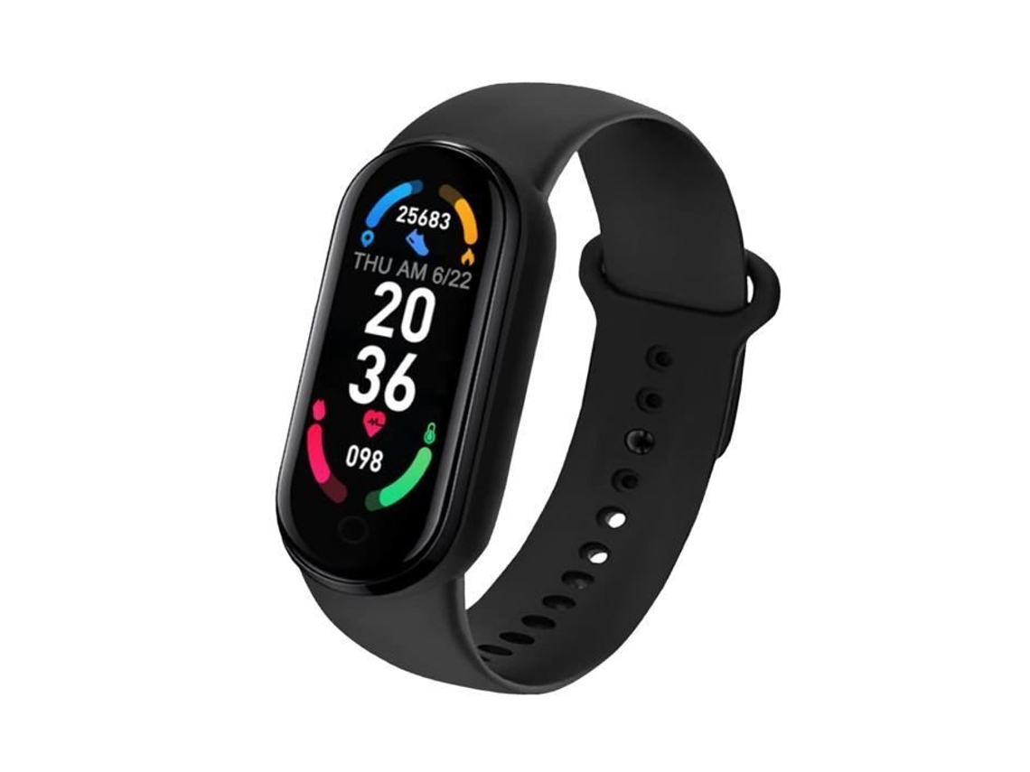 Relógio Bluetooth M6 Pulseira Inteligente Freqüência Cardíaca Pressão Arterial Monitoramento de Saúde Sji13477