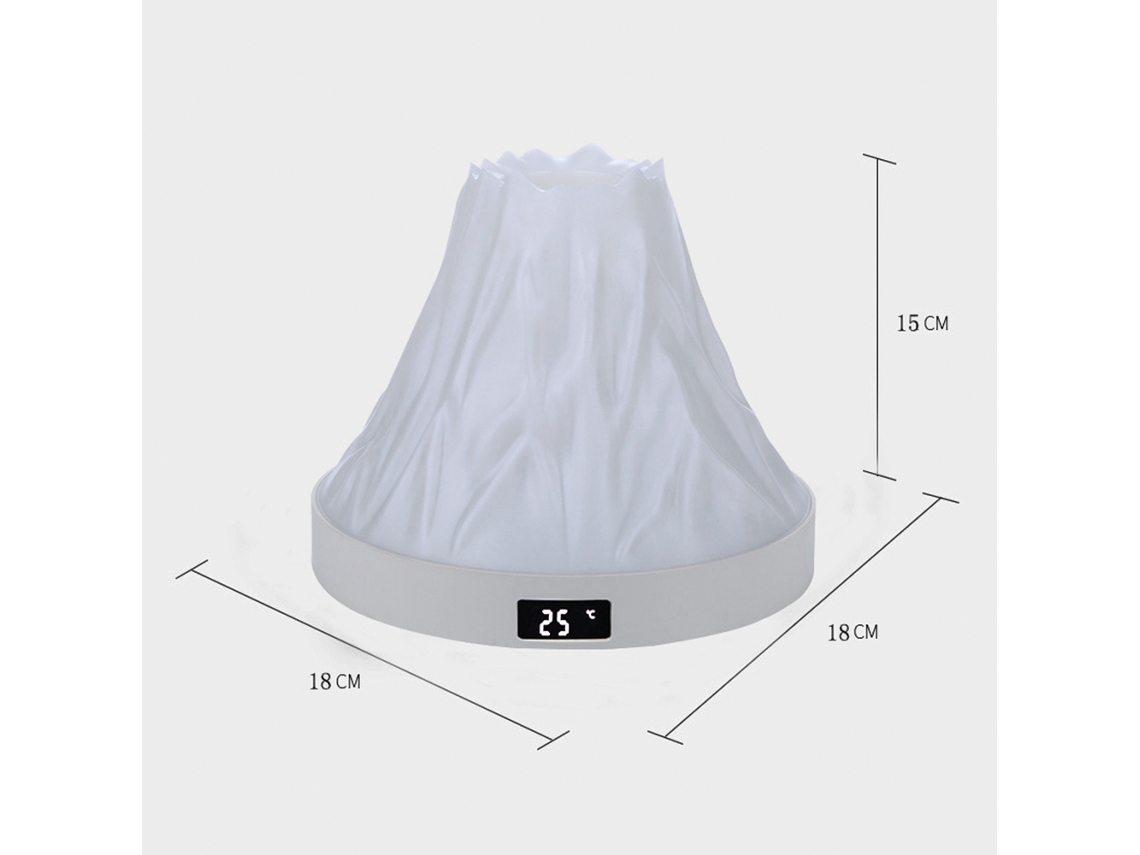 Primerox lanterna Noturna Bebê Multifuncional Luz Suave 3 Modos Brilho Ajustável com Tela de Temperatura