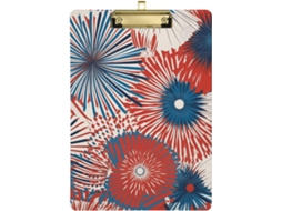 Organizador com ilustração em aquarela do Dia da Independência, Prancheta transparente, ideal para tênis de vôlei.