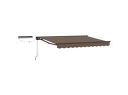 Conjunto 1 Toldo Retrátil Elétrico Vidaxl Antracite Alumínio (3,5 X 2,5 M)