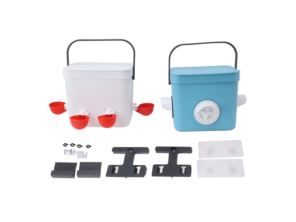 CONJUNTO de Bebedor Automático Primerox e Comedouro para Galinhas, 6l, em Prova de Chuva