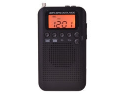 Mini Rádio Digital Portátil, Recetor Fm, Rádio Fm/am De Banda Dupla