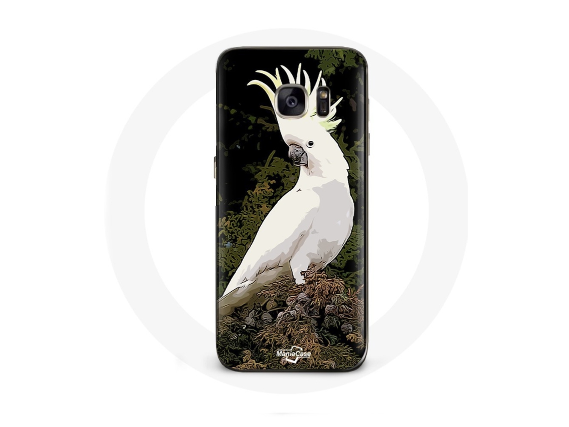Capa para Samsung Galaxy S6 Cacatua Papagaios brancos na árvore
