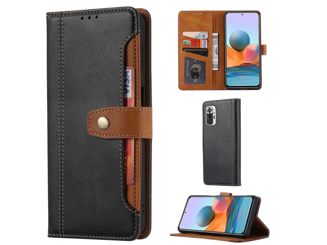 Capa Em Couro De Bezerro Para Xiaomi Redmi Note 10 4g / Note 10s