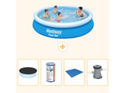 Bestway Piscina Bestway Fast Set Redonda - 244x61 Cm - 5-peças S167