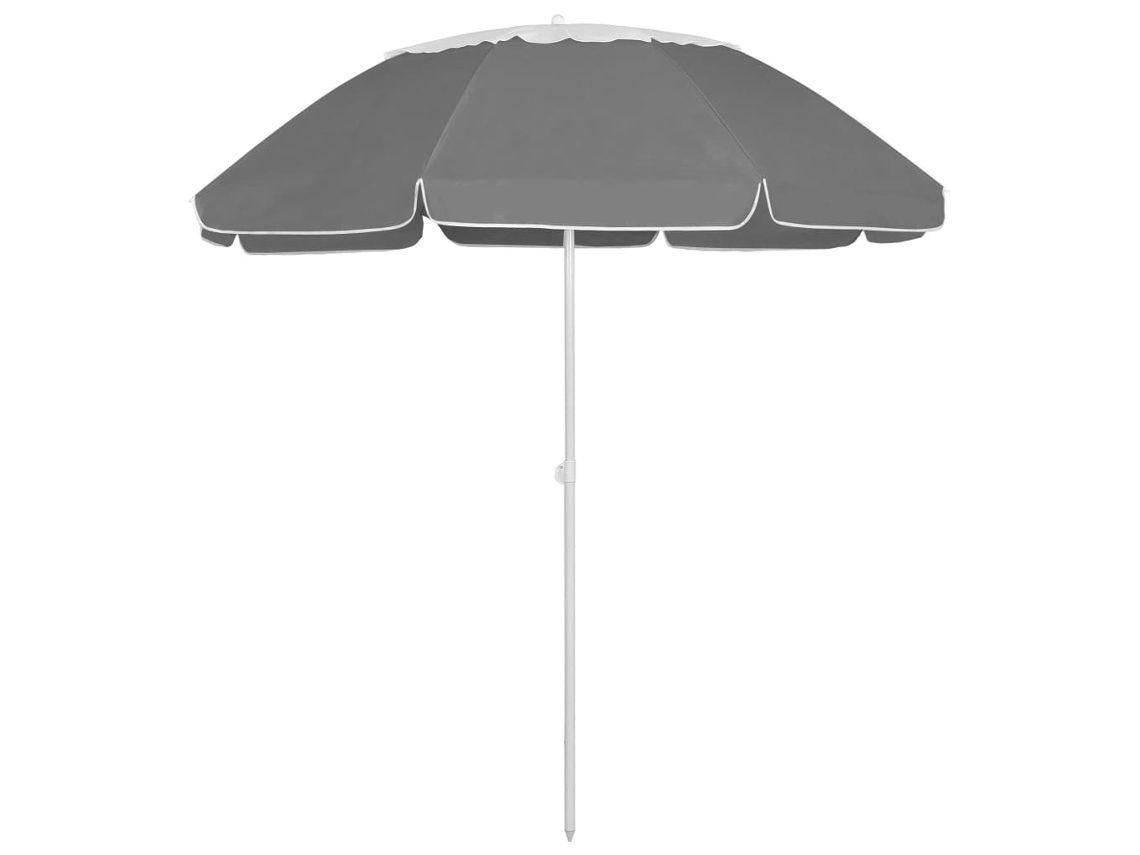 Vidaxl Guarda-sol De Praia 300 Cm Antracite