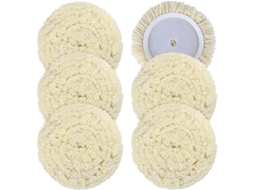 Conjunto De 6 Boinas Lã Para Polimento Com Fecho Velcro, Corte
