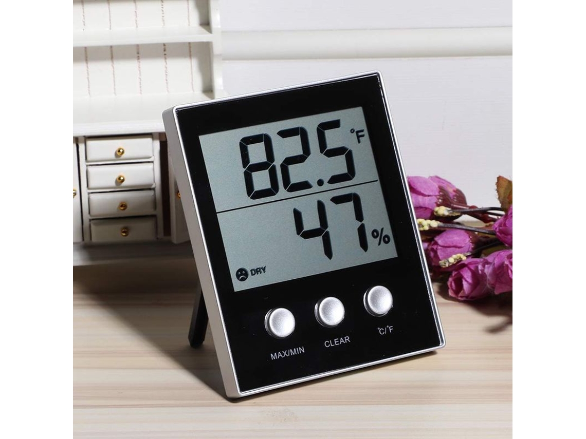 Medidor De Humidade E Temperatura Linjou, Termômetro Higrômetro Para Estufa E Lar