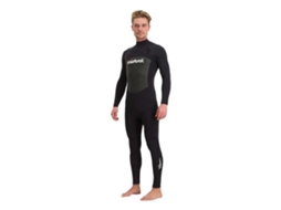 Terno de Neoprene Manga Longa com Zíper Nas Costas Gale Force 3/2 Mm Preto Lmistral