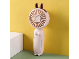 Ventilador Portátil De Mão, Mini Ventilador, Design Fofo, Recarregável Via Usb, Dobrável, Para Mesa, Pequeno E Pessoal