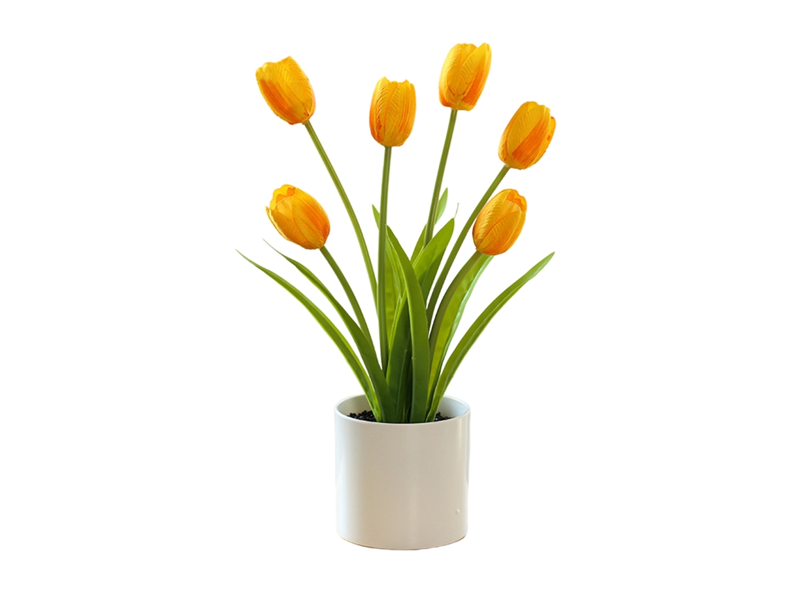 Tulipa Orange de 6 Cabeças para Decoração LAXISCREED