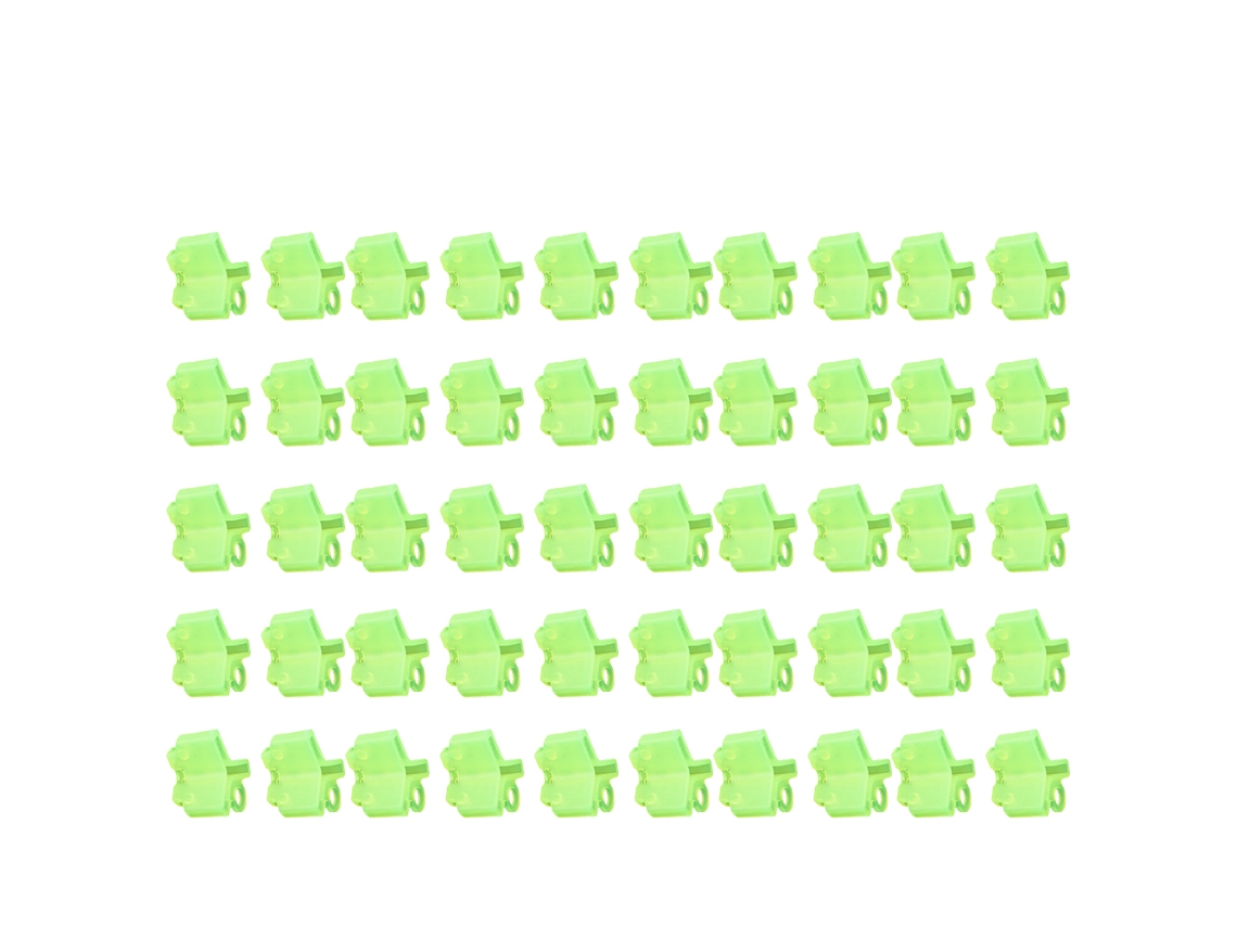 Capa de Proteção para Anzóis Triplos Verde Fluorescente 50pcs