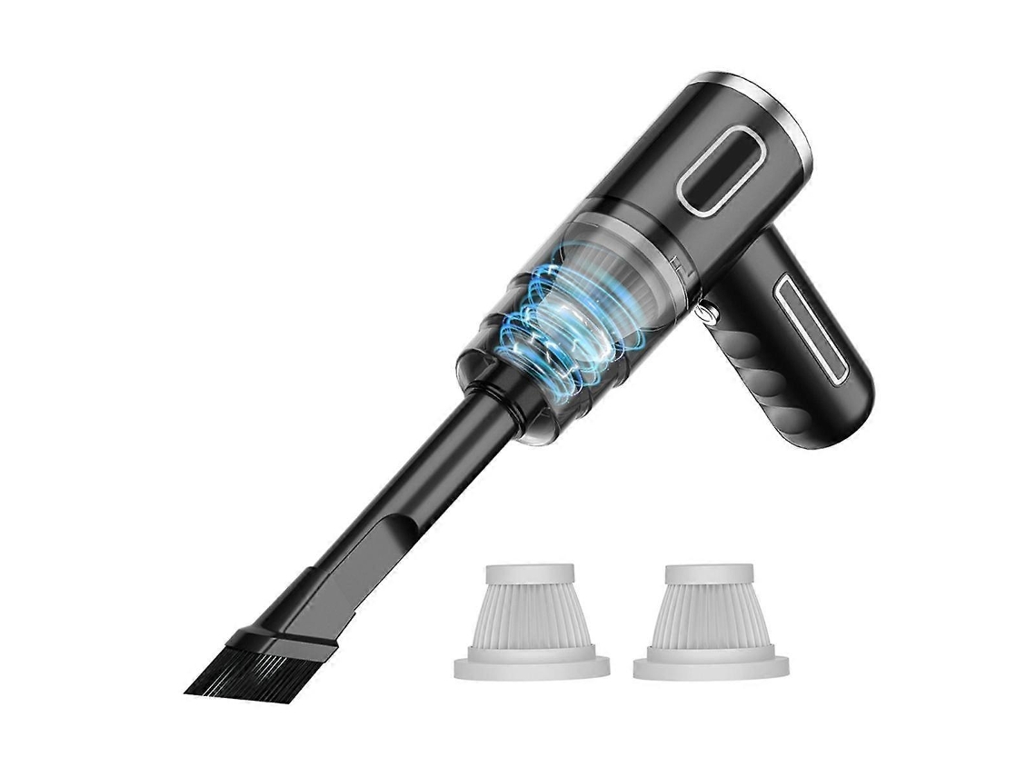 Aspirador De Pó Portátil Sem Fio, Pequeno E Recarregável, Preto. Brilvibera