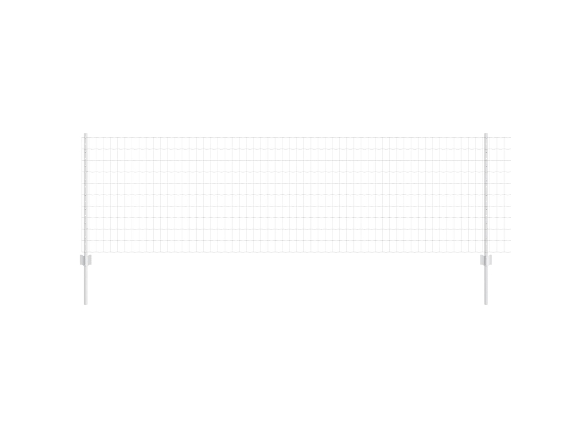 Conjunto 1 Barreira Externa Vidaxl Prateado Aço (10 X 0,8 M)