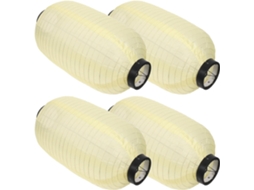 Conjunto de 4 Lanternas Japonesas Impermeáveis para Pendurar, Ideais para Decoração de Jardins Internos e Externos. SFUSHOS