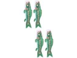 Conjunto De 4 Peças De Birutas Decorativas Com Carpas Koi Para Direcionar O Vento, Ideais Para Uso E Gokoco