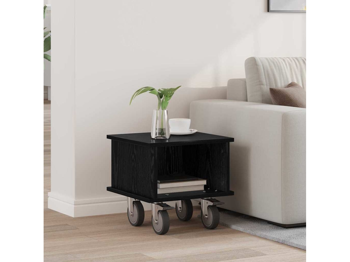 Vidaxl Suporte Para Tv 37 X 35 X 35 Cm Carvalho Preto