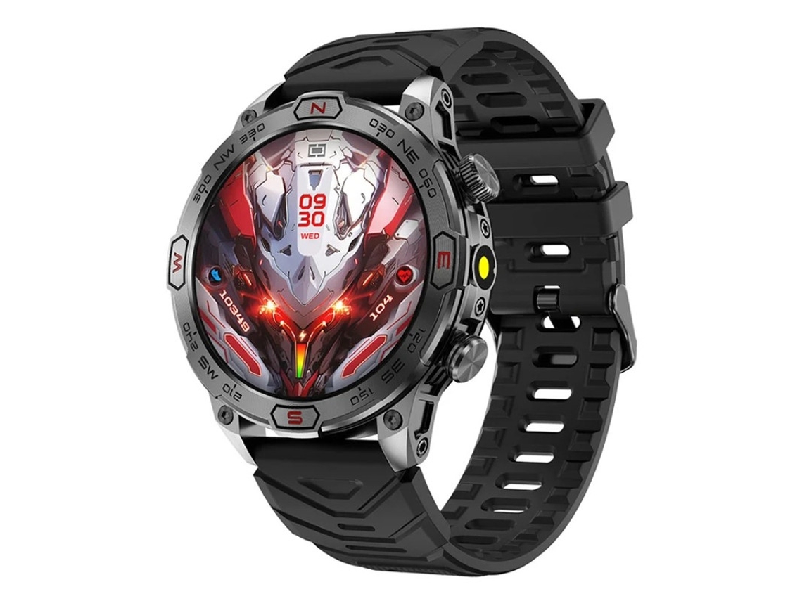 Smartwatch com Tecido Hd Amoled Bluetooth Chamadas Frequência Cardíaca Pressão Arterial Monitoramento e Rastreamento de Oxigênio no Sangue Bestvite