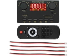 Amplificador 2x40w, Bluetooth 5.0, Leitor de Mp3, Decodificador Wav, Entrada para Cartão de 12v, Rádio Fm para Carro SFUSHOS