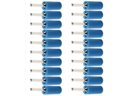 Laxiscreed Pack De 20 Pinos Banana De Latão Níquel 2mm À Prova De Água Para Eletrónica