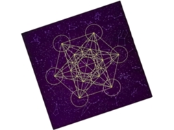 Toalha De Mesa De Adivinhação Em Algodão Roxo, Resistente Ao Desgaste E Protetora.