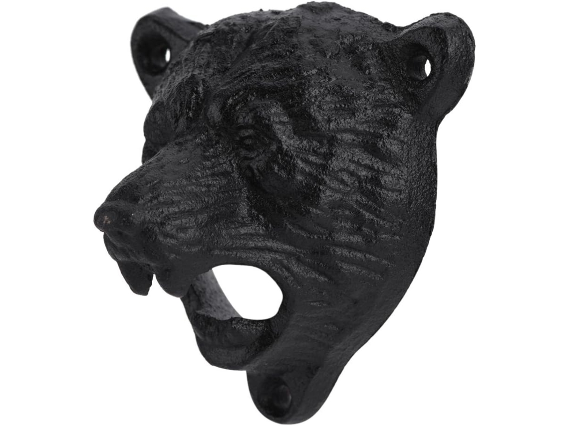 Abridor De Garrafas Parede Em Ferro Fundido Formato Urso