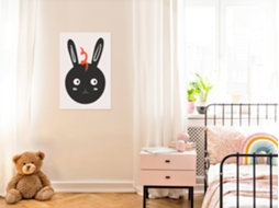 Quadro ARTGEIST Rabbit Sees Everything (1 Part) Vertical (20x30)