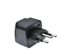 Yuru adaptador Universal para Brasil 3 Pinos, Conector de Viagem Eu Au Us Uk para Tomada Elétrica, Preto, 250v 10a, Certificado Ce e Rohs