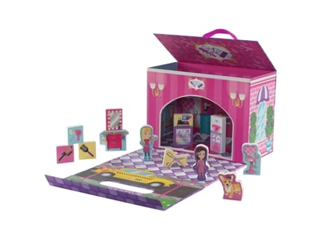 Boneca KIDKRAFT Papelão - Azul - 26 x 14 x 19 cm)