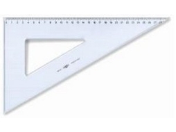 ARDA Squadra 60 30 Cm Uni Line Poliestireno Transparente